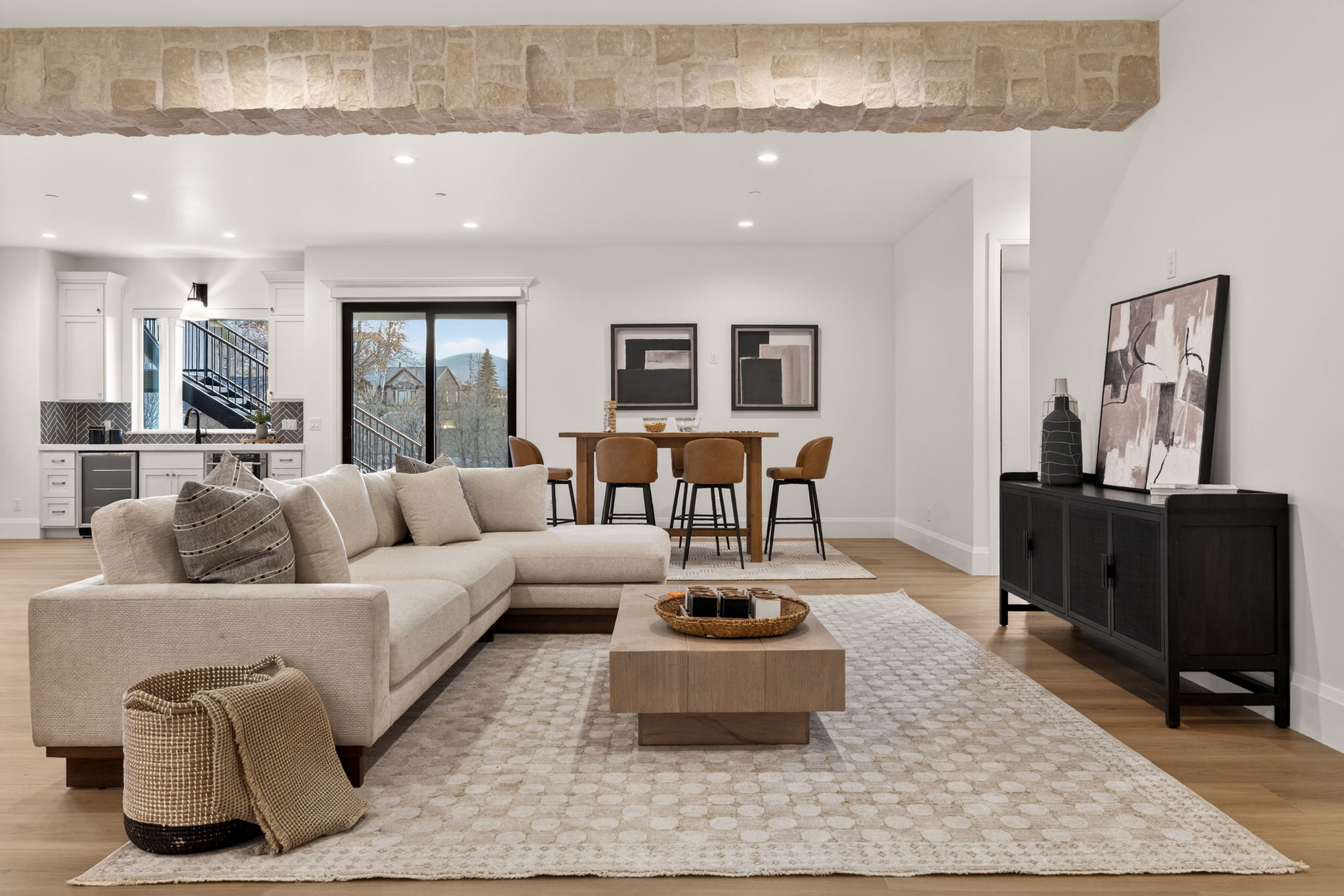 Luxury basement finish