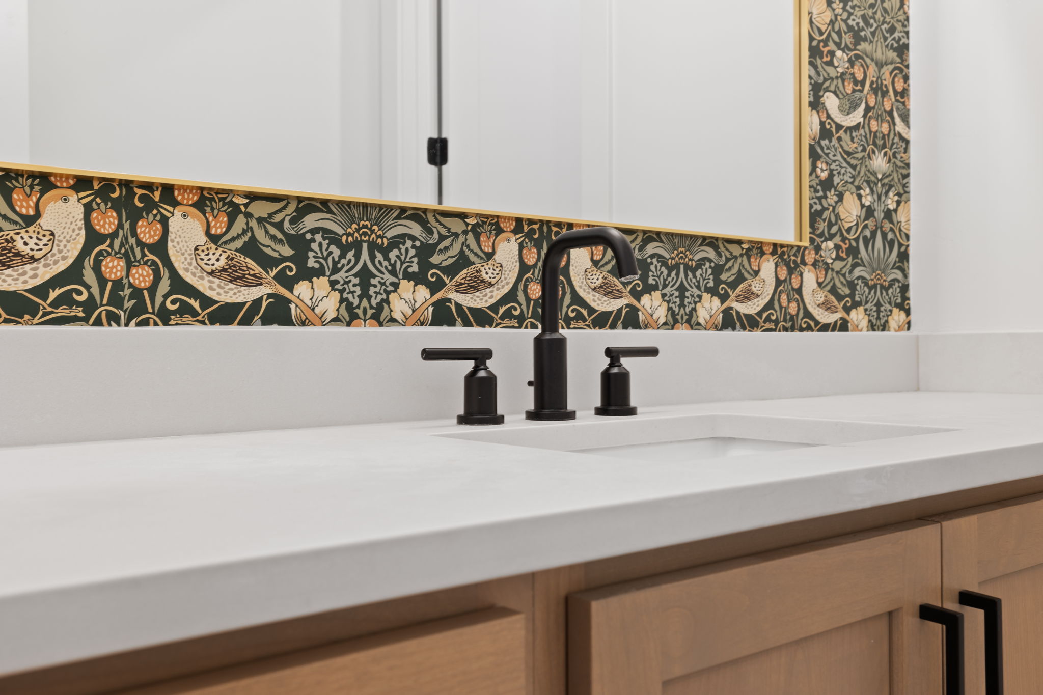 Custom countertop and cabinetry detail